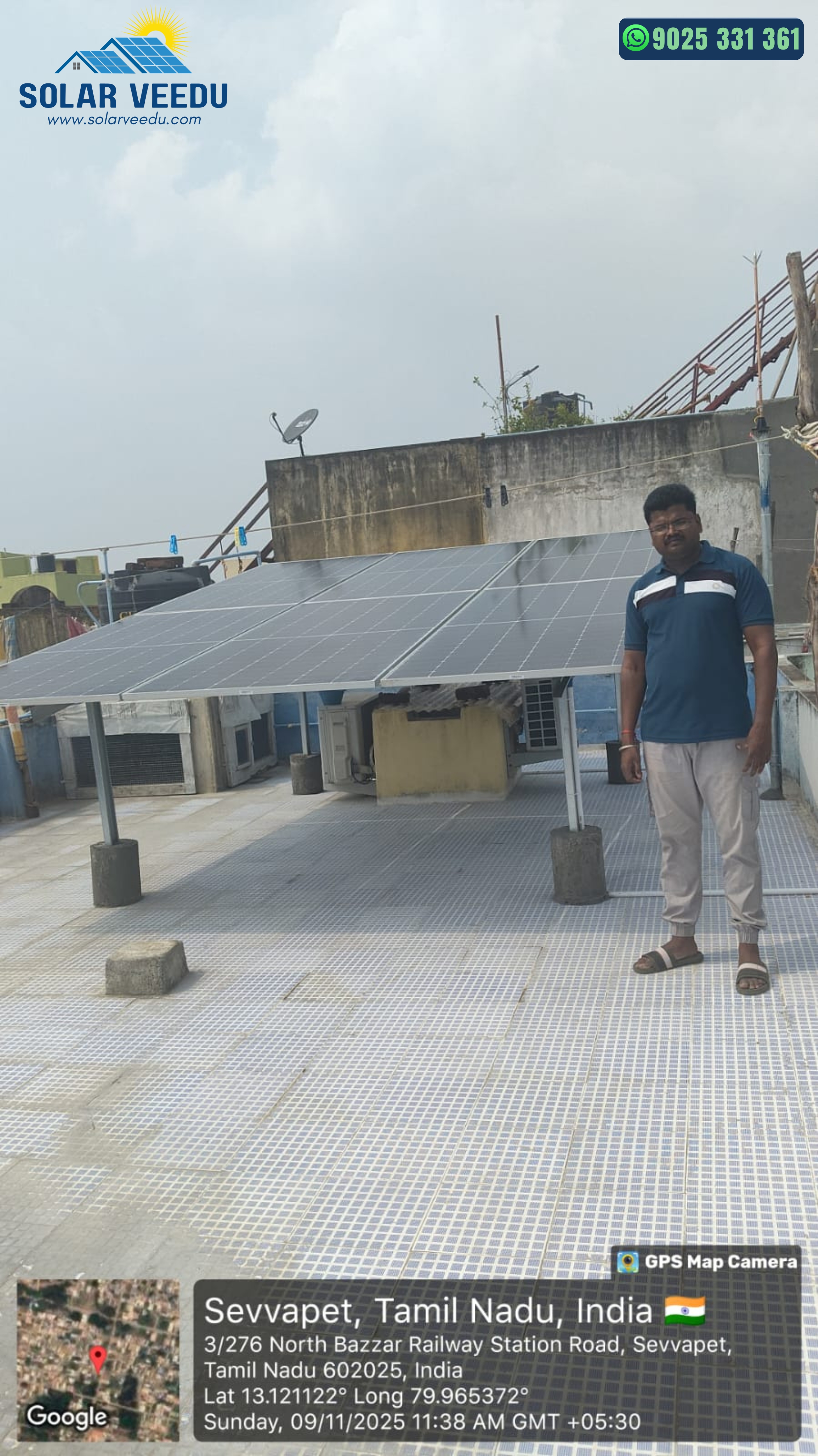 3.3 kW in Sevvapet, Ranipet District – Rs.78,000 Subsidy