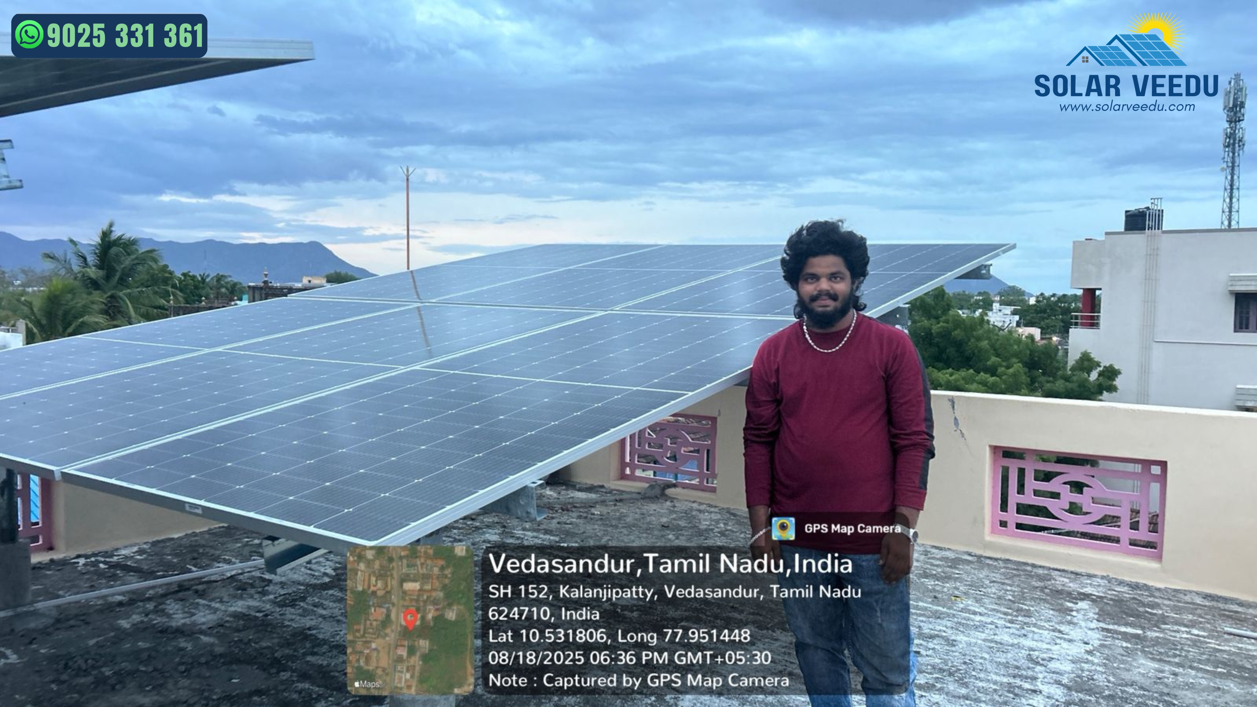 3.3 kW in Vedasandur, Dindigul District – Rs.78,000 Subsidy