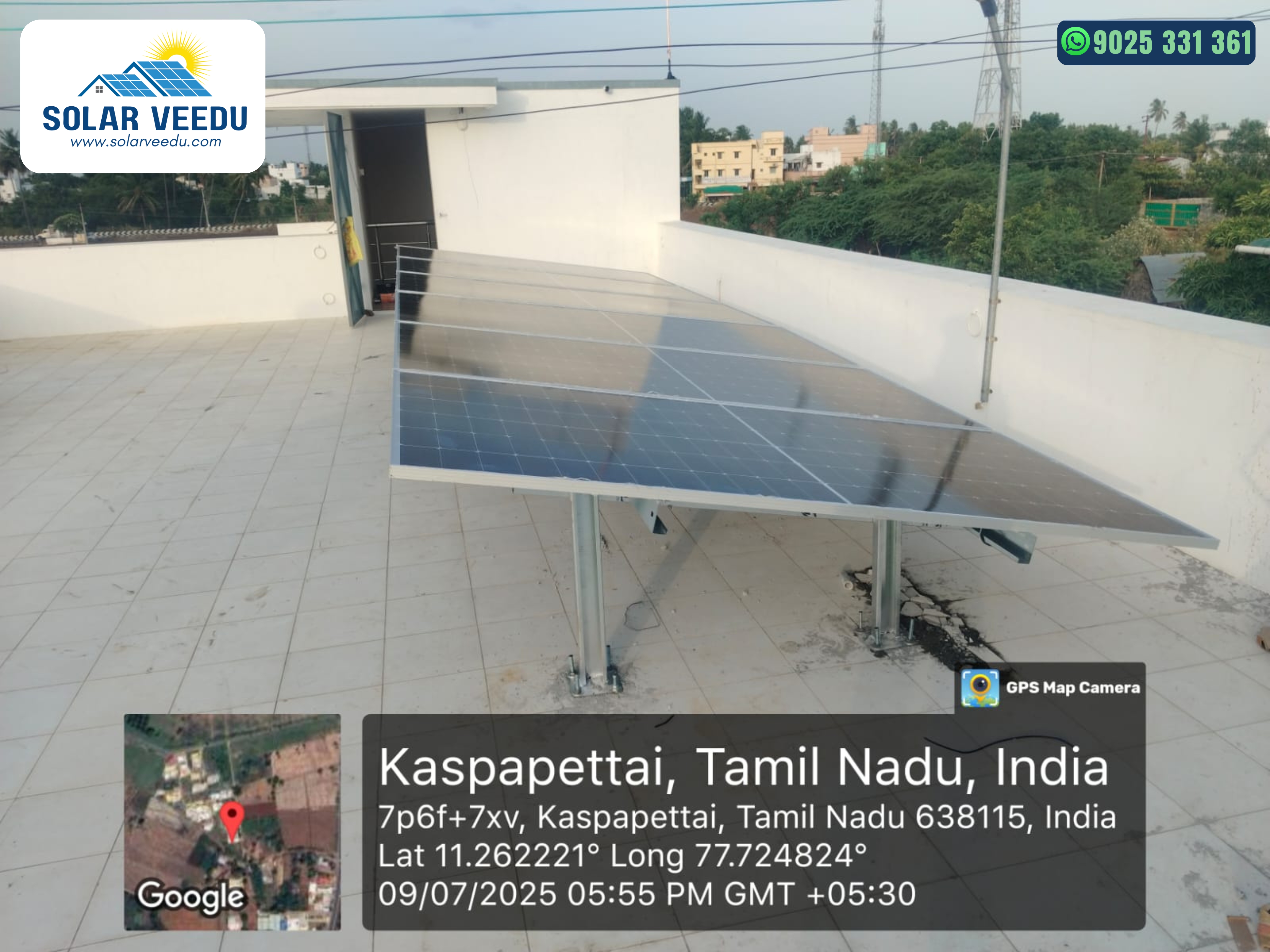 3.3 KW in Kaspapettai, Erode District – Rs.78,000 Subsidy
