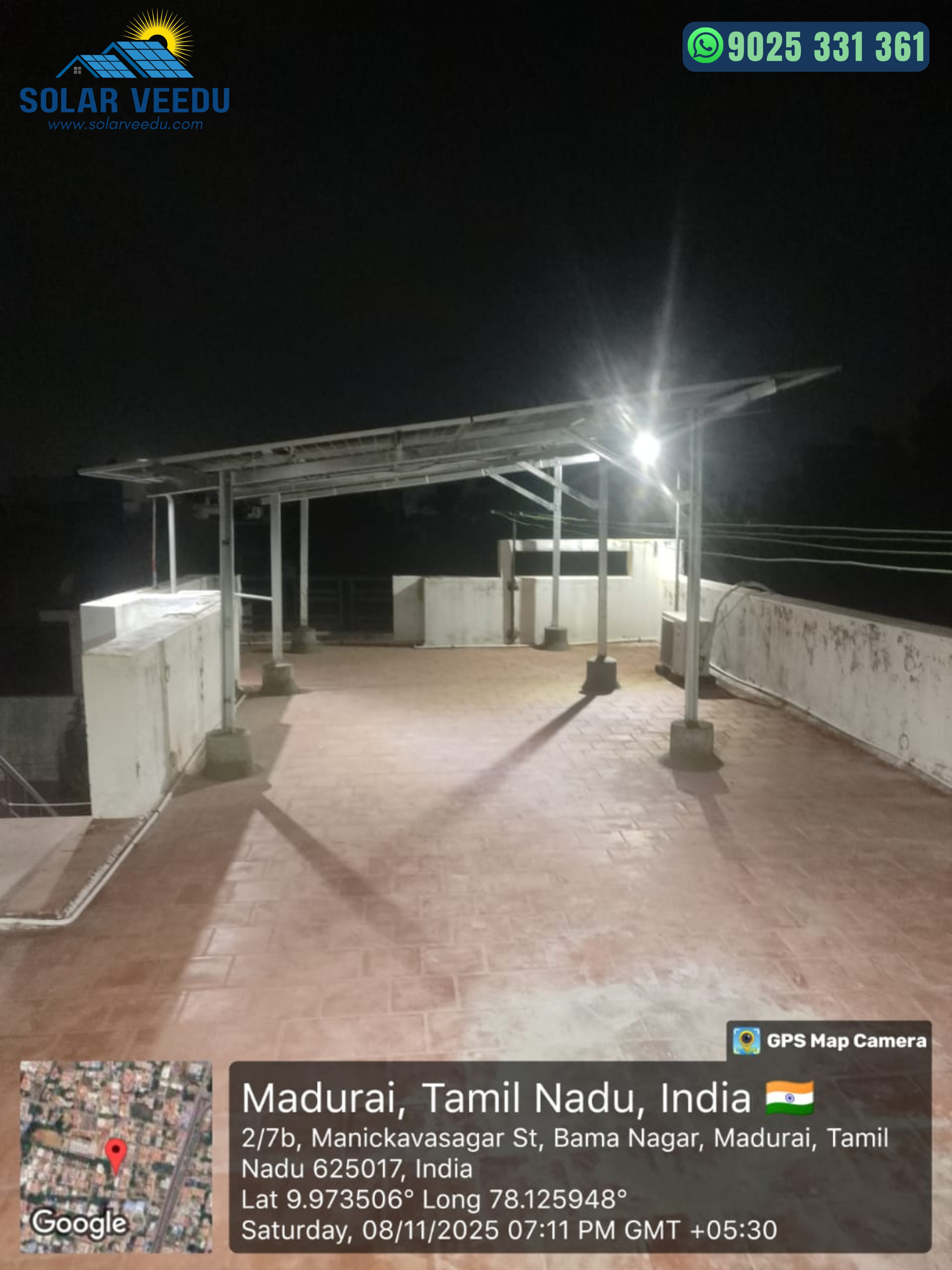 5.5 KW in Bama Nagar, Madurai District – Rs.78,000 Subsidy