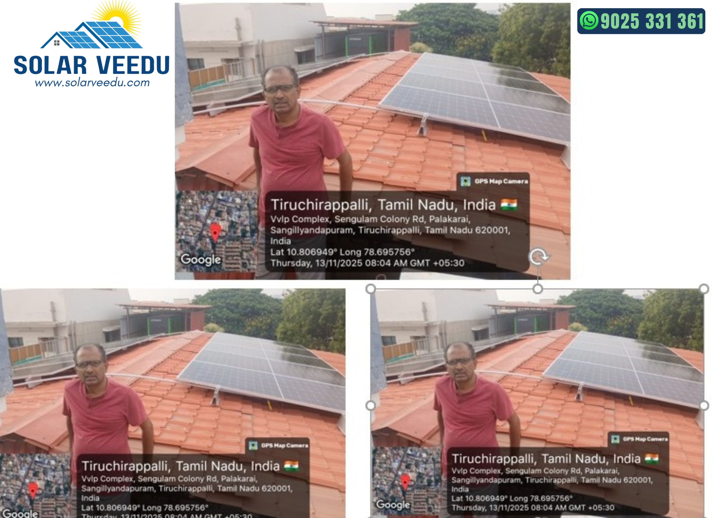 5.5 KW at  Palakarai, Tiruchirappalli District – Rs.78,000 Subsidy